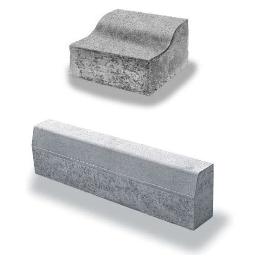 Semmelrock Obrubník nájazdový – sivá